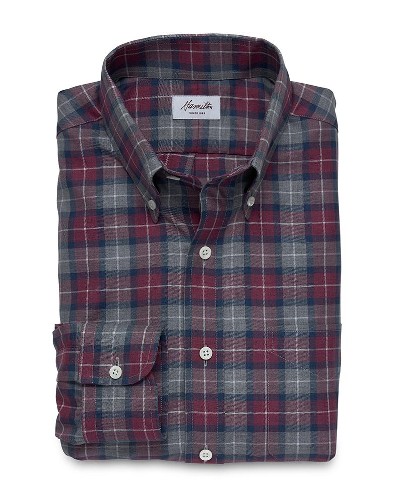Gregory Cashmere Plaid (Cranberry)