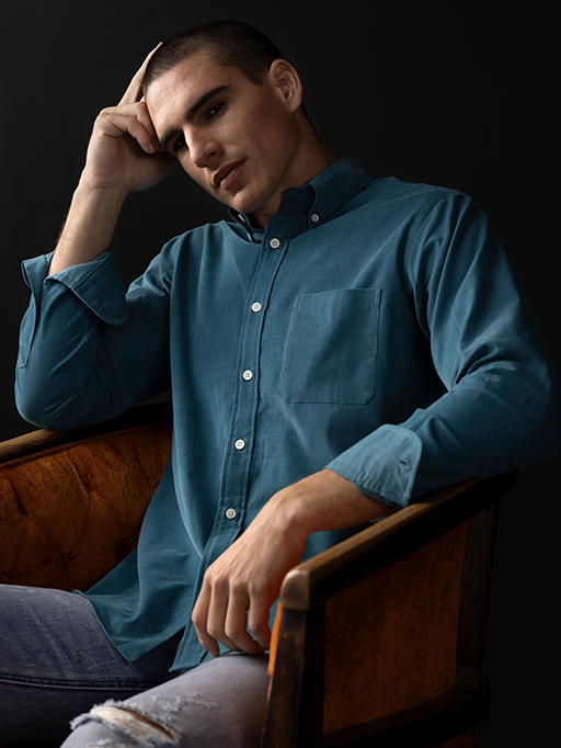 1883 Micro-Corduroy (Teal)