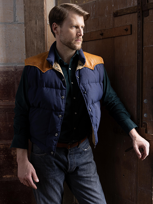 Pearl Snap Micro-Corduroy (Emerald)