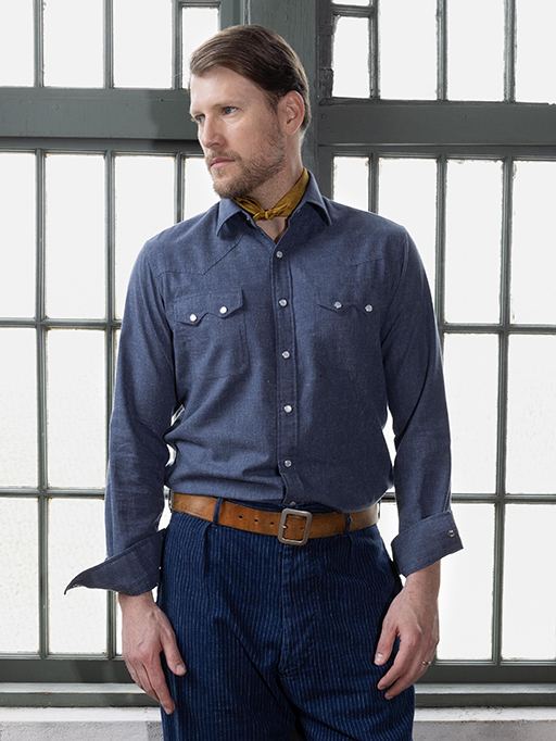 Falls Sawtooth Western (Steel Blue)