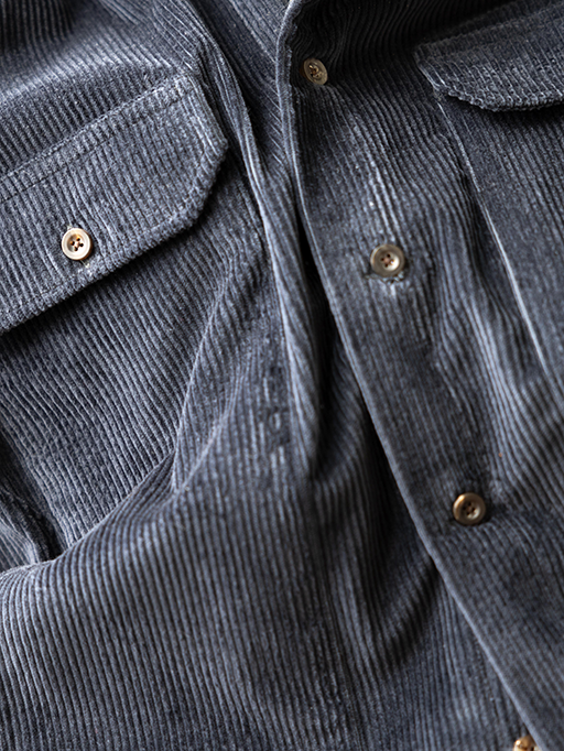 Sea Island Corduroy Shirt Jacket (Navy)