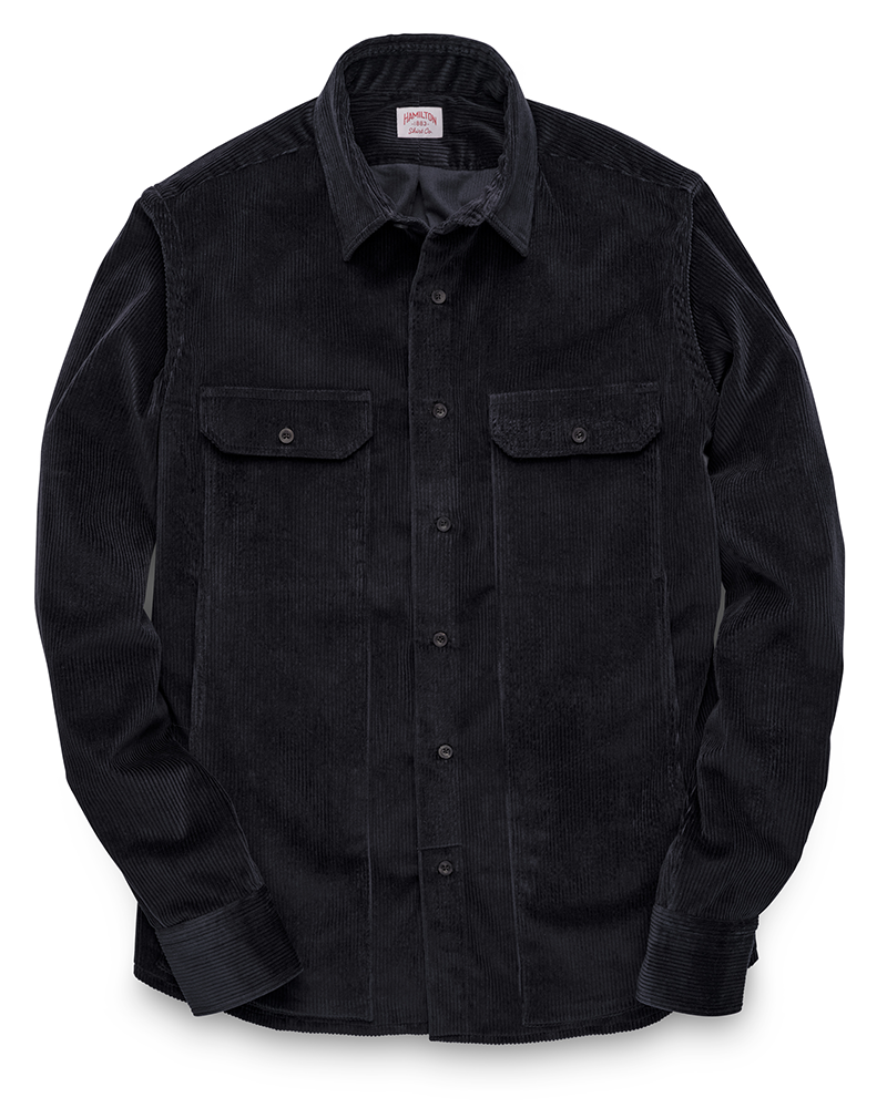 Sea Island Corduroy Shirt Jacket (Navy)