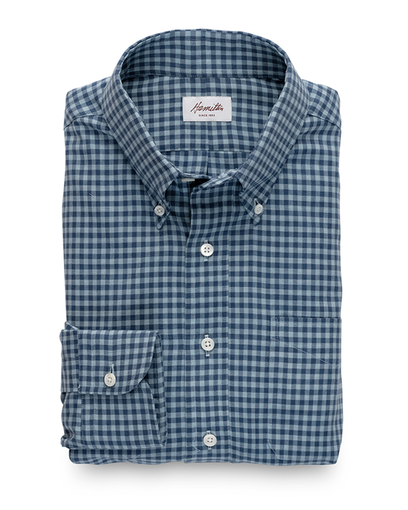 Eichler Cotton/Wool Gingham (Sky/Blue)