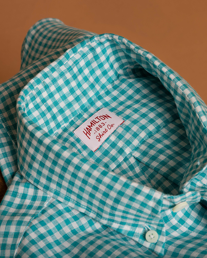 1883 Linen Gingham (Teal)