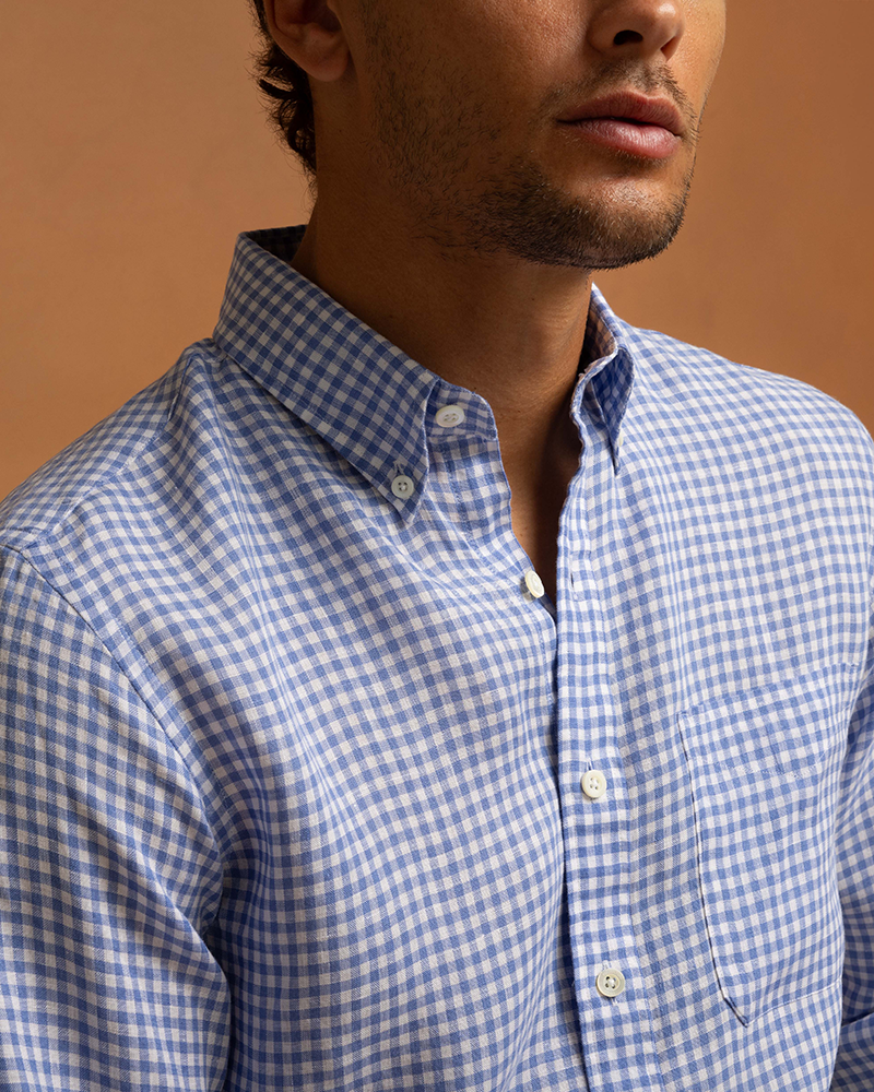 1883 Linen Gingham (Periwinkle)