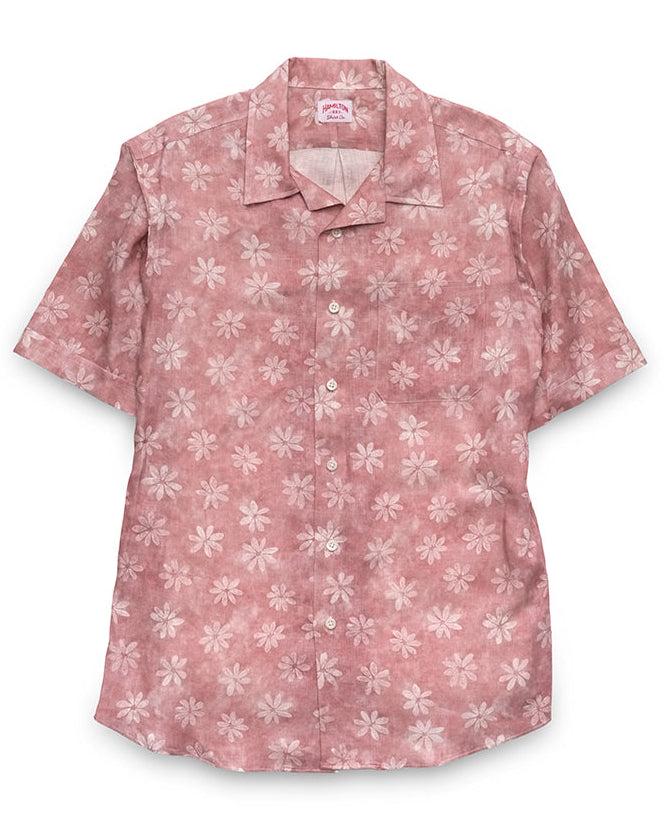 Floral Linen Camp (Pink)