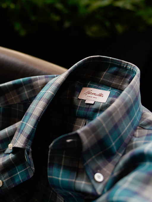 Gregory Cashmere Plaid (Teal)