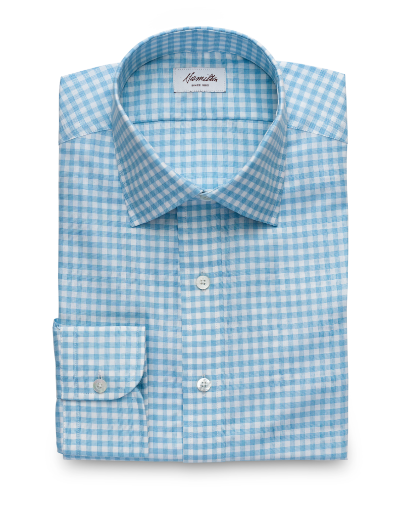 Ira Gingham (Teal)