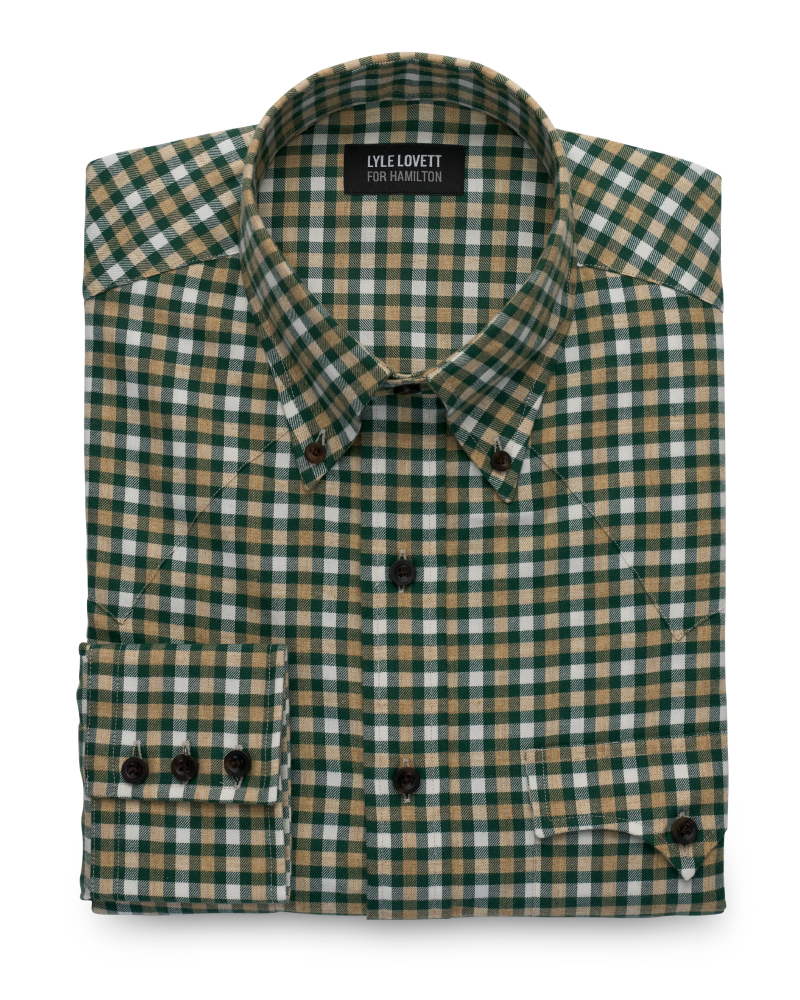 Lyle Lovett (Green/Tan Wool Blend Check)