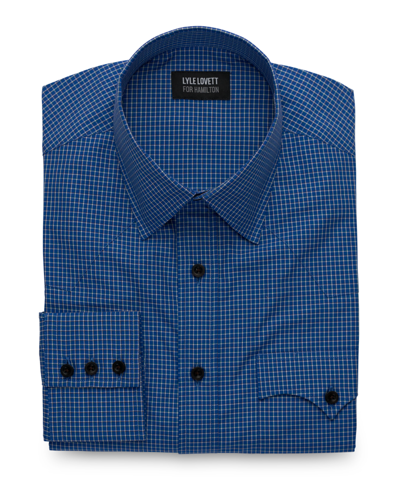 Lyle Lovett (Blue/Green Check)