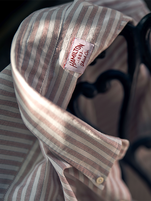 Gibbons Stripe Oxford (Pink)