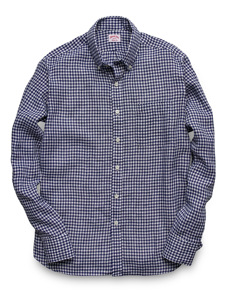 1883 Linen Gingham (Navy)