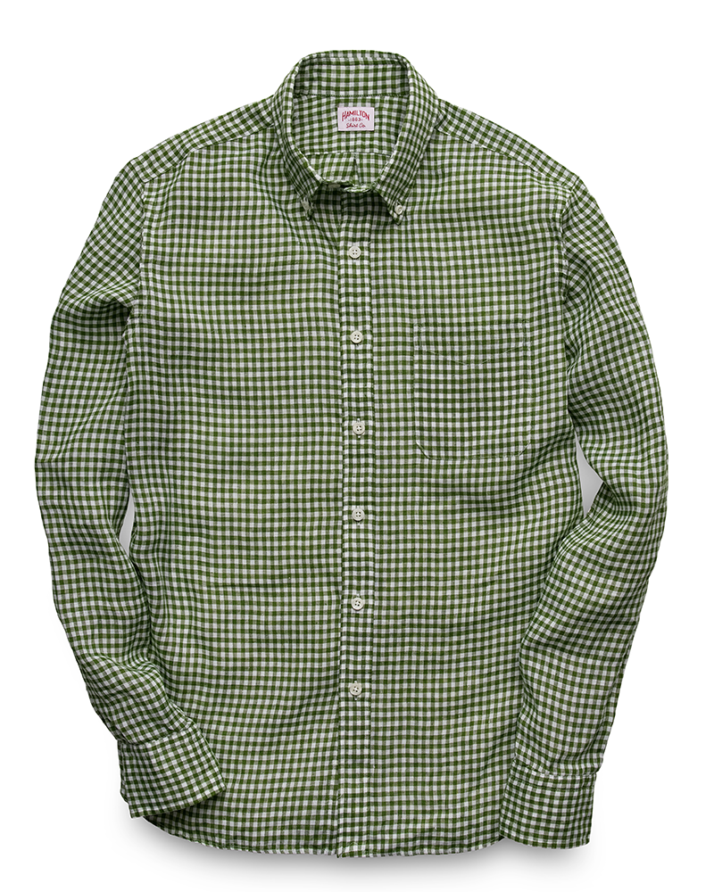 1883 Linen Gingham (Green)
