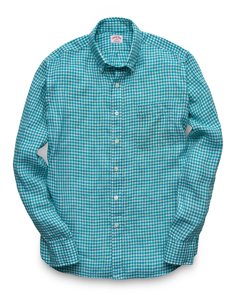 1883 Linen Gingham (Teal)