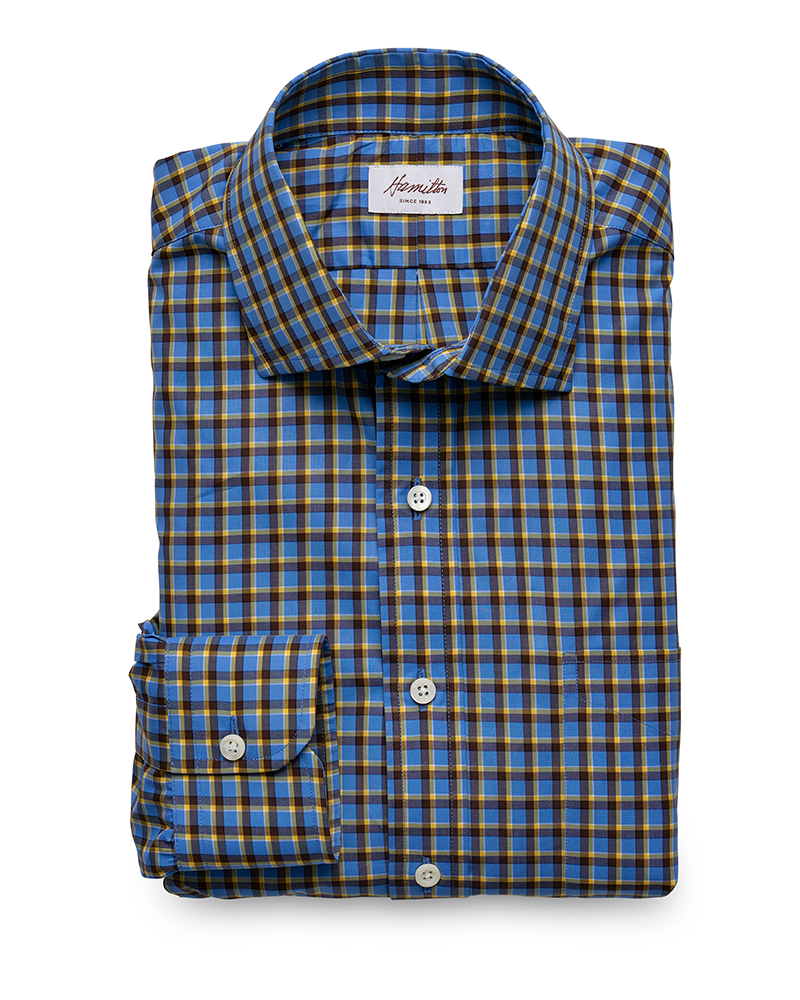 Roark Check (Yale Blue/Brown)