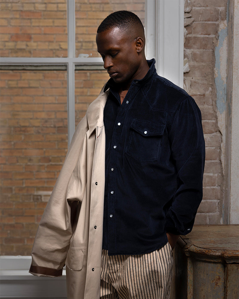 Sea Island Corduroy Western Overshirt