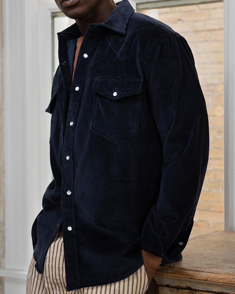 Sea Island Corduroy Western Overshirt