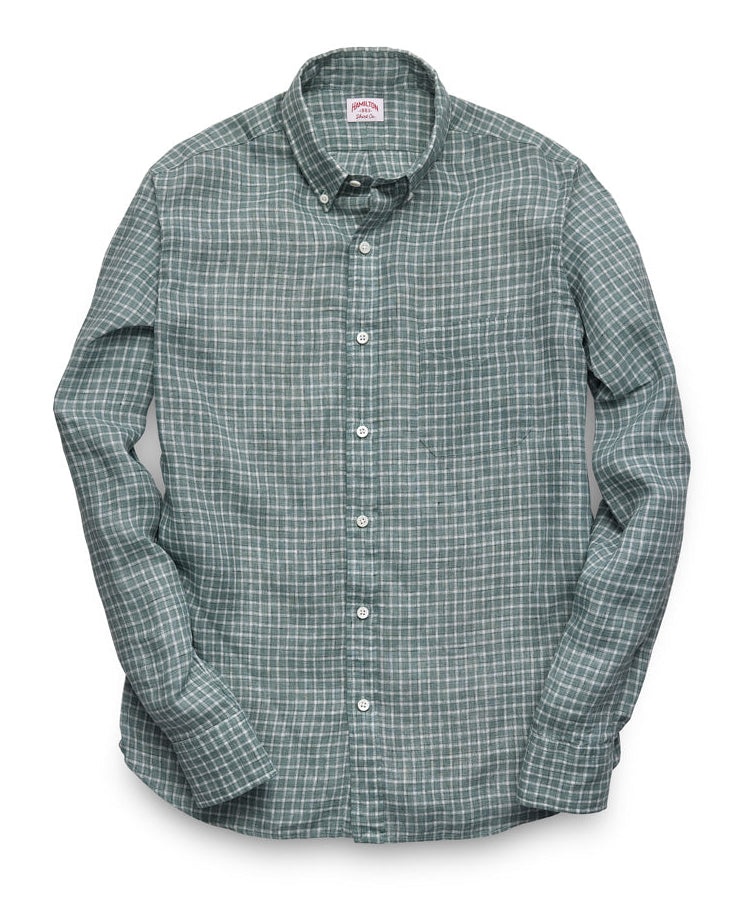 Ember Linen Check (Green)