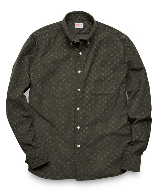 Floral Print Micro-Corduroy