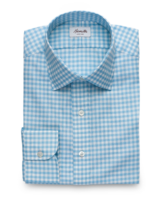 Ira Gingham (Teal)